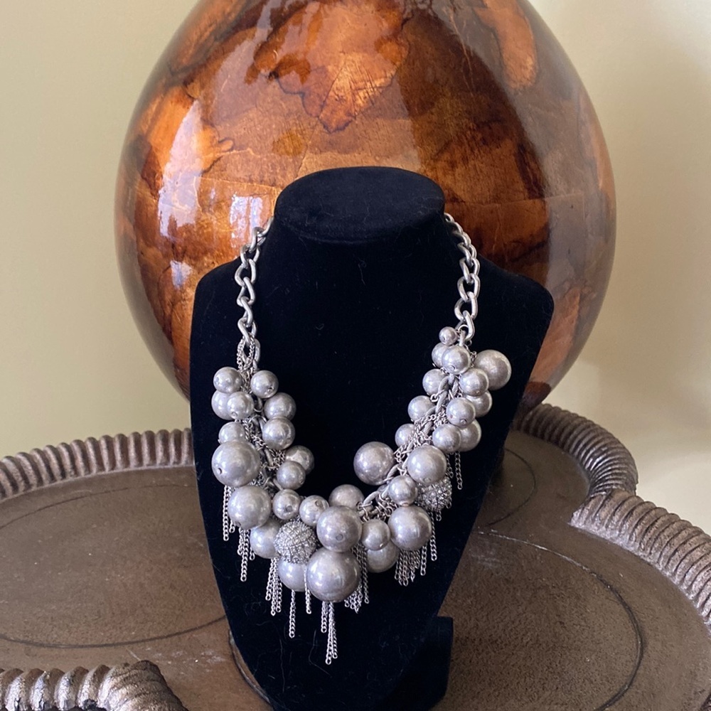 3 for $15. Fun Statement Necklace!!! Silver tone.